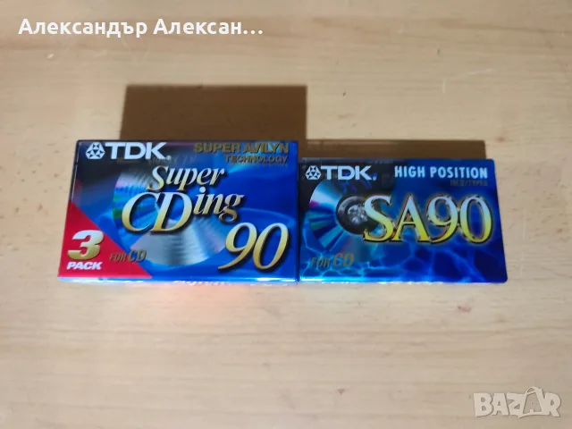TDK 4бр нови касети 
