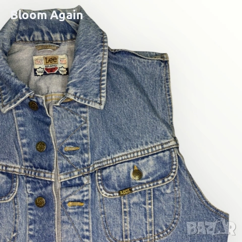 Дамски дънков елек LEE, снимка 5 - Елеци - 53056181