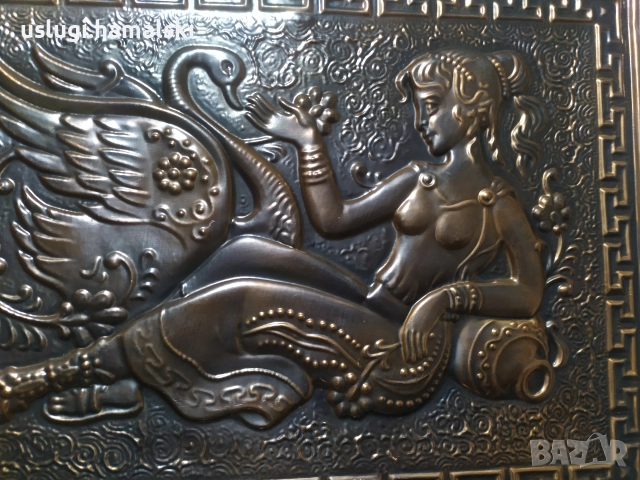 Старо руско медно пано/картина, снимка 2 - Антикварни и старинни предмети - 52694282