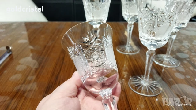 немски кристални чаши , снимка 6 - Антикварни и старинни предмети - 41500432
