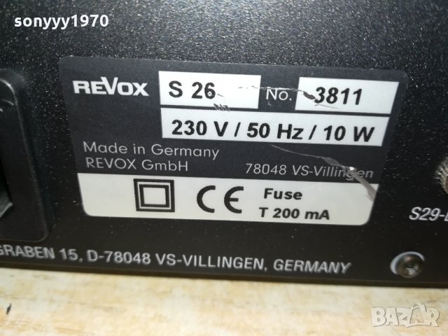 REVOX-MADE IN GERMANY-ВНОС SWITZERLAND 0212211738, снимка 9 - Ресийвъри, усилватели, смесителни пултове - 35007137