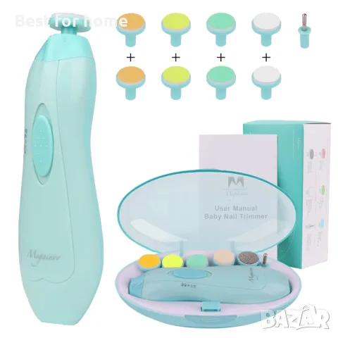 Бебешка електрическа пила за нокти с LED светлина Megainvo, снимка 7 - Други - 49341066