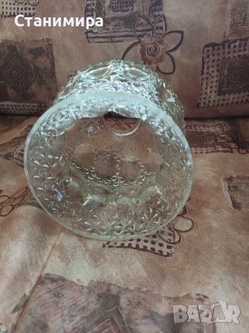 стъклена чашка за аплик, снимка 6 - Лампи за стена - 36153932