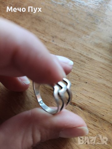 Сребърен пръстен (45), снимка 4 - Пръстени - 38289802
