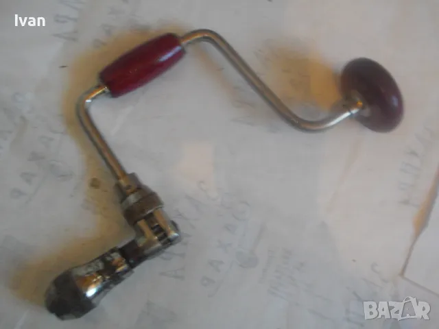 РЪЧЕН МАТКАП ДРЕЛКА БОРМАШИНА С ГОЛЯМ ПАТРОННИК ф13мм НЕМСКО СТАРО ВИСОКОКАЧЕСТВЕНО ПРОИЗВОДСТВО ФРГ, снимка 2 - Бормашини - 48397208