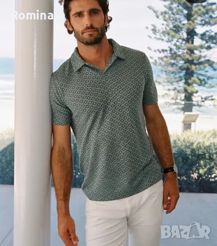 Мъжка поло тениска без копчета, снимка 2 - Тениски - 48288743