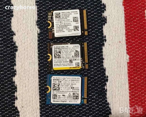 NVMe дискове 512GB Gen3 x4 и Gen4 x4 (Micron, WD, Kingston, Samsung), снимка 7 - Твърди дискове - 53258813