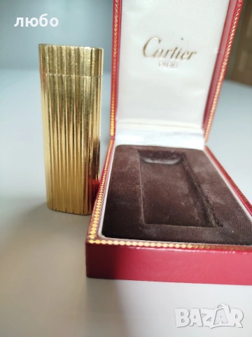 ЗАПАЛКА CARTIER PARIS Във Златно Покритие 20 м Работи Перфектно Не Изпуска Газ , снимка 4 - Други ценни предмети - 53959986