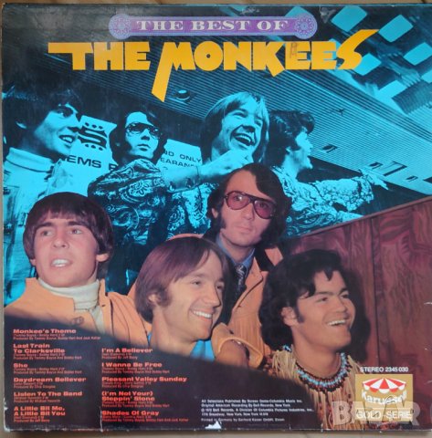 Грамофонни плочи The Monkees – The Best Of The Monkees, снимка 2 - Грамофонни плочи - 38054887