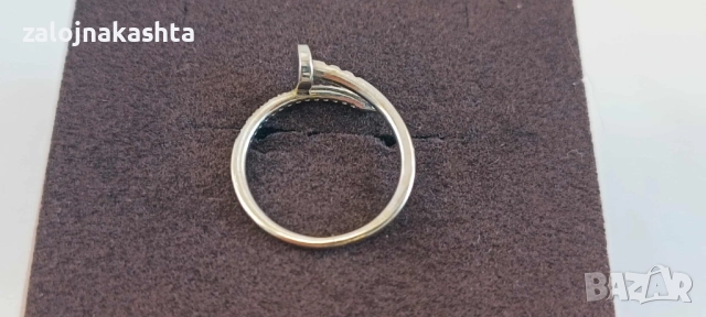 Златен пръстен -2,20гр/14кр, снимка 5 - Пръстени - 52386082