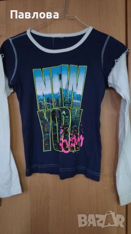 Нова блузка с надписи New York за дете 6_7г. , снимка 2 - Детски Блузи и туники - 37419152