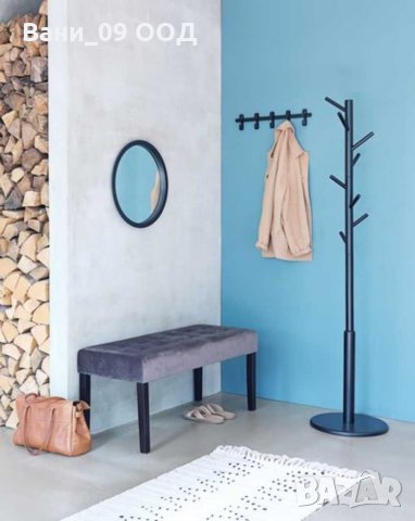 Интериорна пейка от кадифе и масивен чам, снимка 4 - Дивани и мека мебел - 31803837