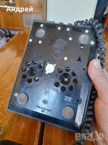 Стар телефон RFT,Nordfern, снимка 6 - Антикварни и старинни предмети - 49546622