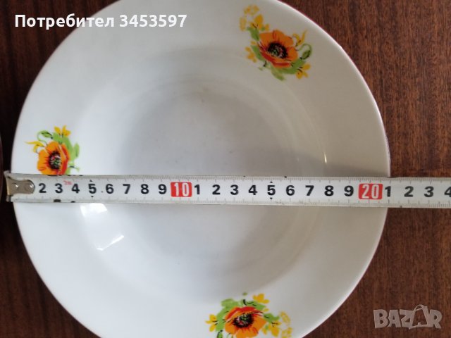 17 броя български чинии порцеланови, "IZIDA" , снимка 6 - Чинии - 37662469