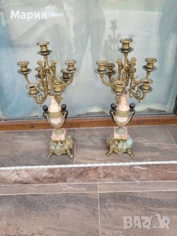Два броя свещници 065, снимка 2 - Антикварни и старинни предмети - 40685726