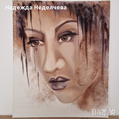 "Празнота" - авторска картина с маслени бои