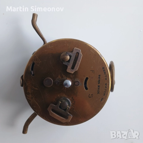 Швейцарски ретро БУДИЛНИК ЗЕНИТ/ ZENITH, снимка 7 - Антикварни и старинни предмети - 52382649