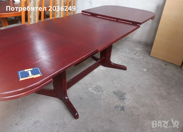 Голяма масивна разтегателна маса- Автомат, снимка 2 - Маси - 54181521