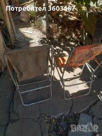 сгъваеми метални столове, снимка 2 - Столове - 51794421