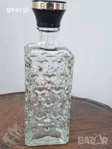 ретро стъклена бутилка за уиски гарафа   19/3