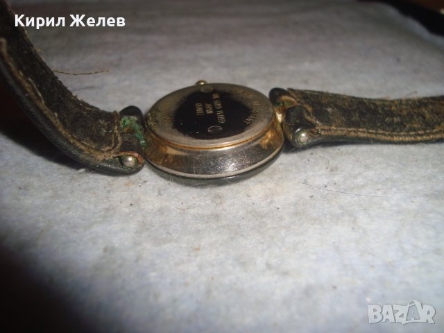 RICARDO Cristal WATER PROOF JAPAN QUARTZ 18K GOLD PLATED КАИШКА ЕСТ. КОЖА ЯПОНСКИ ЧАСОВНИК 26785, снимка 13 - Дамски - 36692857