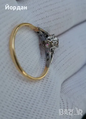 Дамски златен пръстен - антично бижу, снимка 5 - Пръстени - 49468458