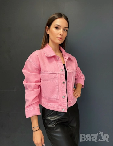 MANGO розово  дънково яке, снимка 1