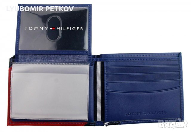 Нов Tommy Hilfiger Мъжки Кожен Портфейл Портмоне Подаръчна Кутия, снимка 6 - Портфейли, портмонета - 31609065