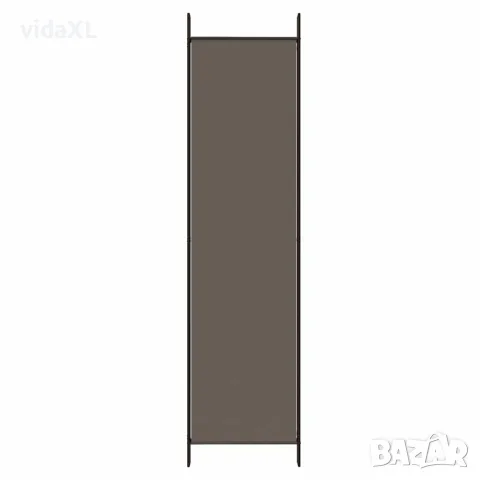 vidaXL Параван за стая, 4 панела, антрацит, 200x200 cм, текстил, снимка 7 - Паравани - 56147179