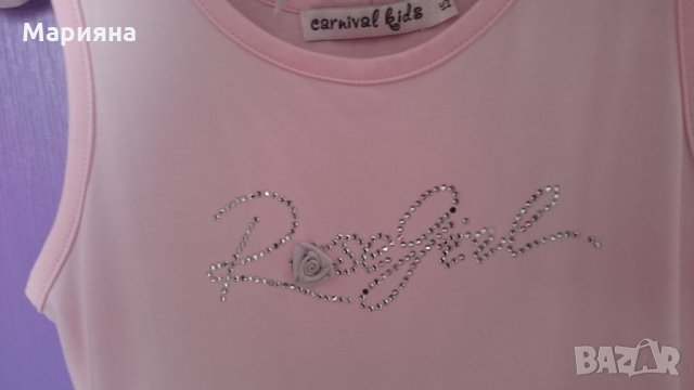 прекрасна рокля с 3 Д рози., снимка 2 - Детски рокли и поли - 33852311