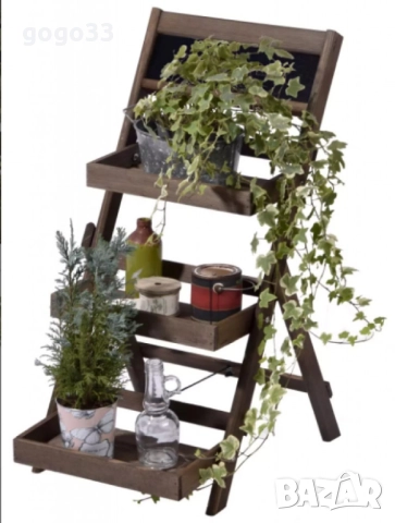 Елегантна и практична поставка за цветя, с три нива, снимка 2 - Други стоки за дома - 50826280