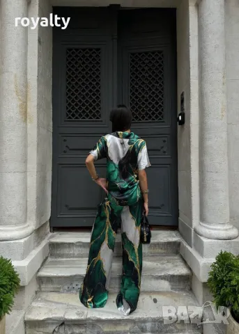 Дамски комплекти със сатен Два цвята , снимка 4 - Комплекти - 50394624