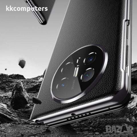 Huawei Mate X6 Electroplating Litchi Pattern / MagSafe View Window Калъф и Протектор, снимка 6 - Калъфи, кейсове - 51955312