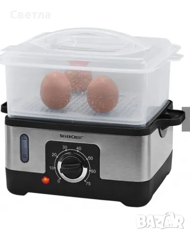 Уред за здравословно готвене на пара Silver Crest. 65лв Нов, в оригинална опаковка, снимка 4 - Съдове за готвене - 50177713