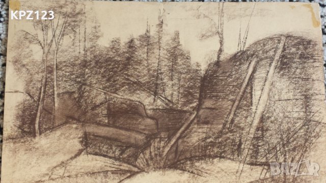 КАРТИНА ПЕЙЗАЖ креда / МАРИЯ МЕЖДУРЕЧКА, снимка 2 - Картини - 29108432