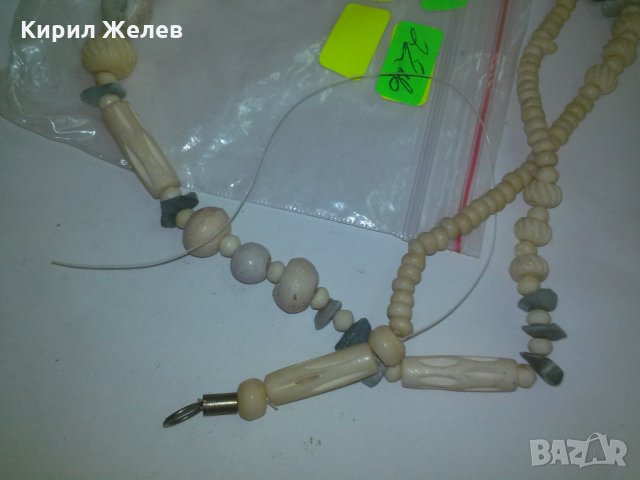 СЛОНОВА КОСТ и КАМЪНИ СТАРО КОЛИЕ 3904, снимка 6 - Колиета, медальони, синджири - 29771858