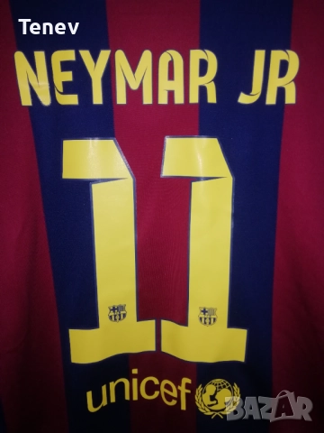 Barcelona Neymar Jr Home 2014 2015 Nike XL оригинална тениска фланелка екип Неймар Барселона , снимка 3 - Тениски - 52819115