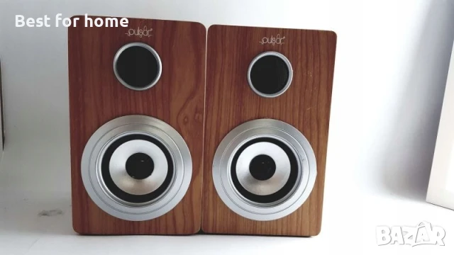 КОМПЛЕКТ BLUETOOTH ВИСОКОГОВОРИТЕЛИ -ДЪРВЕНИ