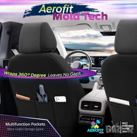 Тапицерия OTOM за седалки Carbon CRB3404 (сиво/черно), снимка 3 - Аксесоари и консумативи - 49929845