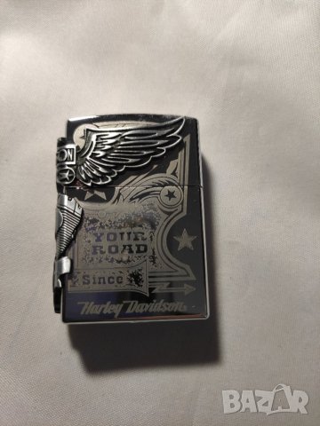 Метална запалка с емблемата на Harley Davidson, снимка 7 - Запалки - 34437771