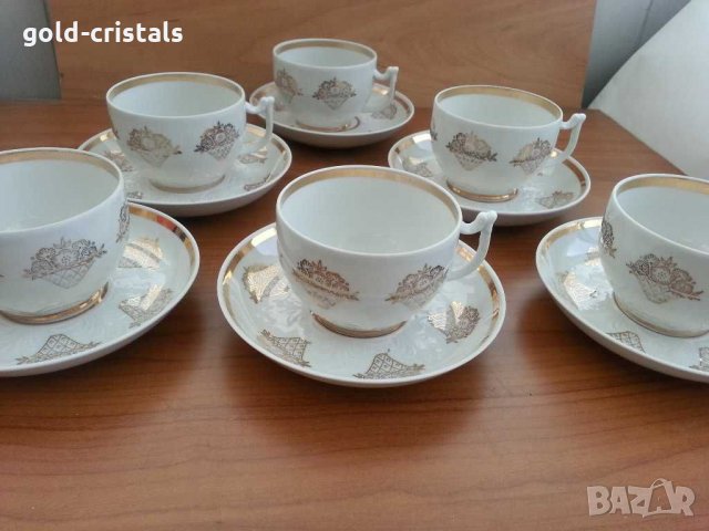 Руски порцеланов сервиз за чай , снимка 13 - Антикварни и старинни предмети - 30140066
