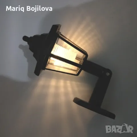 LED соларна стенна лампа H LED47, снимка 1