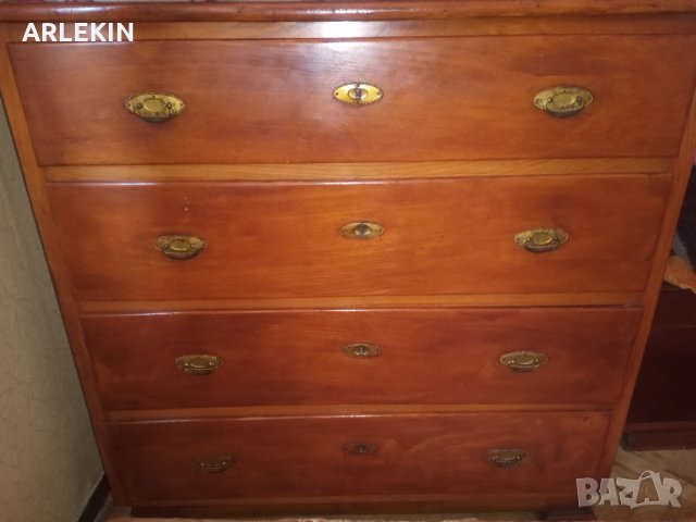 Стар Български Дървен  Ретро Скрин., снимка 3 - Скринове - 35532828