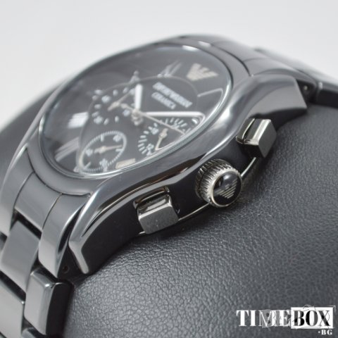 EMPORIO ARMANI Ceramica Chronograph AR1400. Нов мъжки часовник, снимка 8 - Мъжки - 31544321
