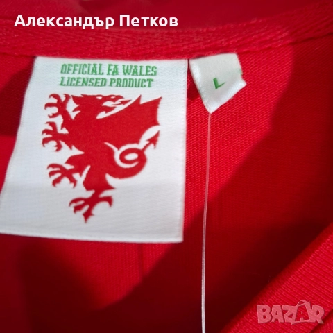 Футболна фланелка на Уелс, снимка 4 - Футбол - 52848708