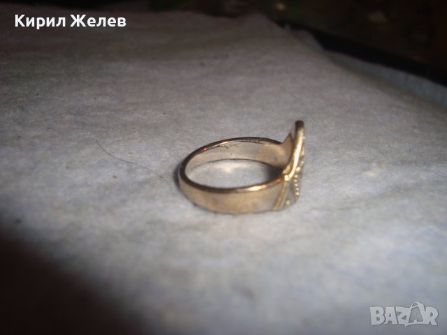 СТАР ПОСРЕБРЕН КРАСИВО ОРНАМЕНТИРАН МЕДЕН ПРЪСТЕН МАЙСТОРСКА АРТ ИЗРАБОТКА УНИКАТ 27656, снимка 8 - Антикварни и старинни предмети - 37510204