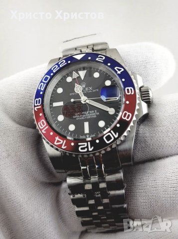 Мъжки луксозен часовник ROLEX GMT-MASTER II PEPSI , снимка 13 - Мъжки - 37098454