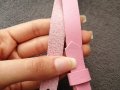BDSM розов кожен харнес нашийник колан с панделки за тяло, снимка 14