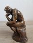 Стара бронзова фигура "Мислителят", снимка 1