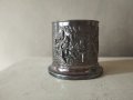 метален стакан арт деко, снимка 1